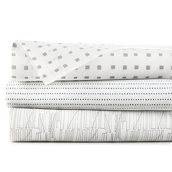 City Scene Cotton Percale 200TC Easy Care Sheet Set