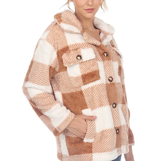 White Mark Womens Lightweight Shirt Jacket