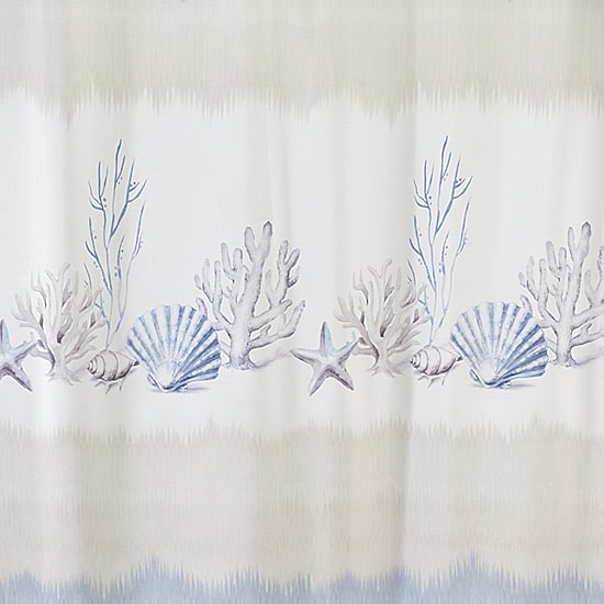 Avanti Abstract Coastal Shower Curtain