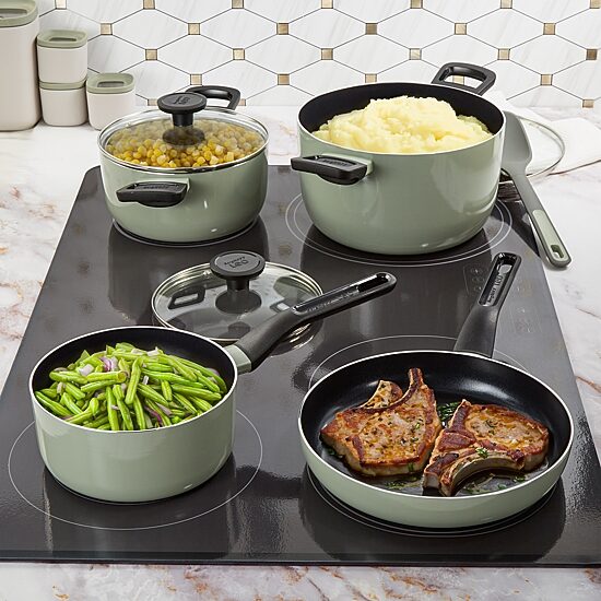 BergHOFF Leo Glints Ceramic Non-Stick 7-pc. Cookware Set