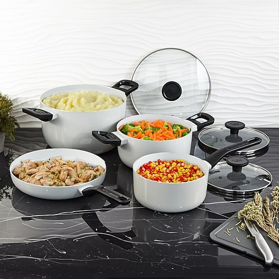 BergHOFF Leo Glints Ceramic Non-Stick 7-pc. Cookware Set