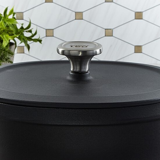 BergHOFF Leo Graphite Enameled Cast Iron 5-qt. Oval Stockpot