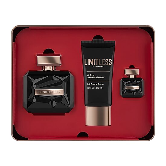 JENNIFER LOPEZ Limitless 3.4 Oz Eau De Parfum 3-Pc Gift Set ($107 Value) Perfume Set