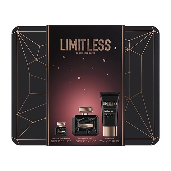 JENNIFER LOPEZ Limitless 3.4 Oz Eau De Parfum 3-Pc Gift Set ($107 Value) Perfume Set