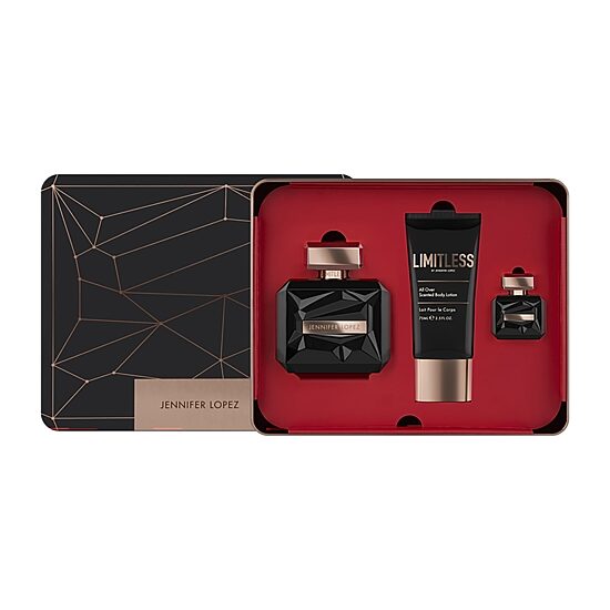 JENNIFER LOPEZ Limitless 3.4 Oz Eau De Parfum 3-Pc Gift Set ($107 Value) Perfume Set