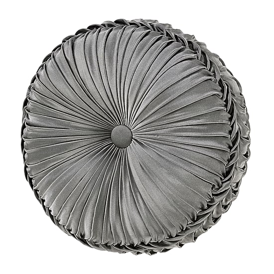 Queen Street Blythe Silver Round Throw Pillow