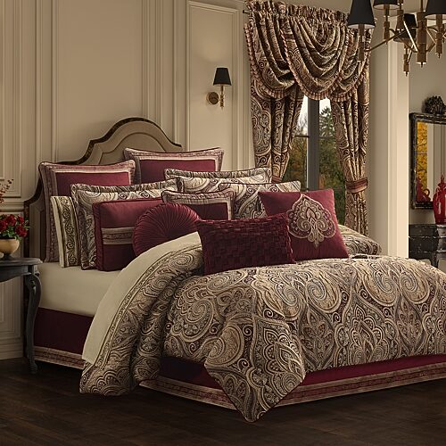 Queen Street Cedar Park 4-pc. Midweight Comforter Set, One Size, Red