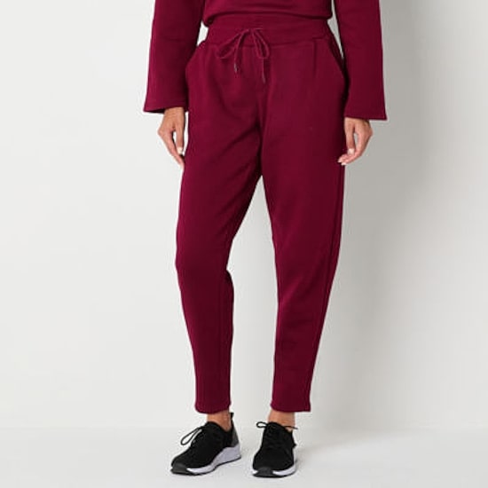 Xersion Womens Mid Rise Classic Fleece Barrel Pant