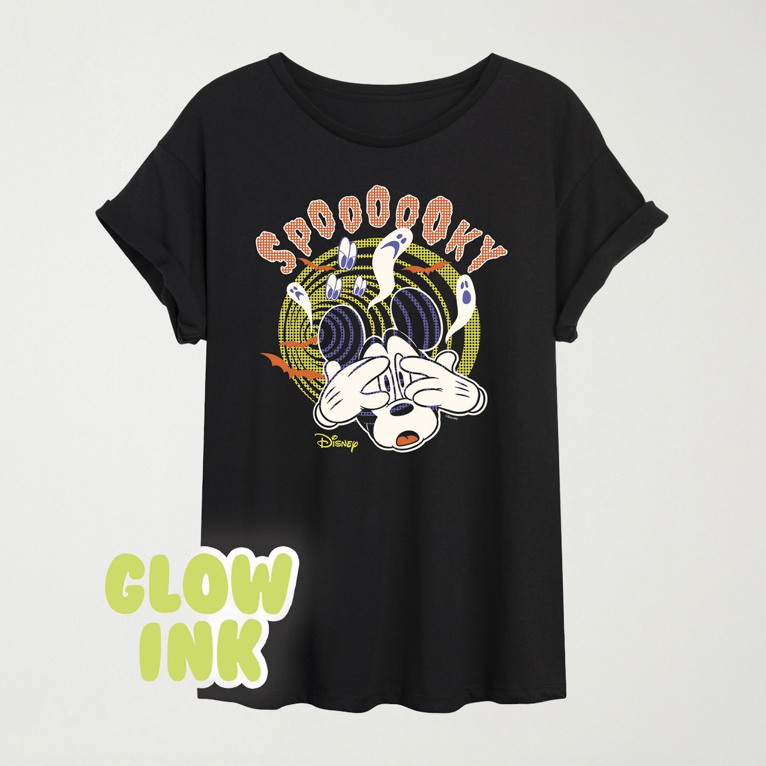 Womens Crew Neck Short Sleeve Regular Fit Mickey and Friends Graphic T-Shirt