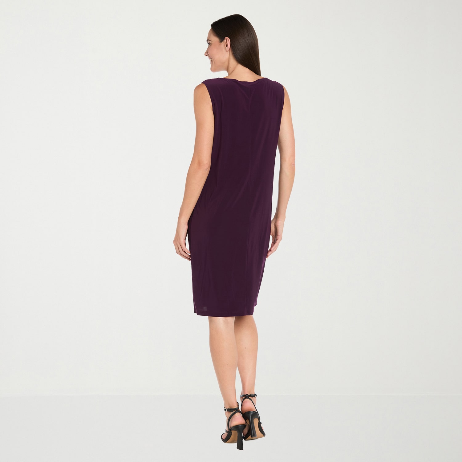 R & M Richards Womens Circles Jacket Dress With Removable Necklace