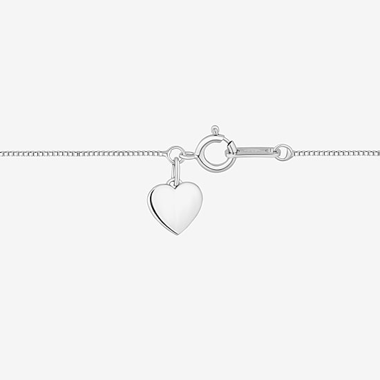 Hallmark Diamonds (I, I2) Womens 1/5 CT. Lab Grown White Diamond Sterling Silver Heart 18 Inch Pendant Necklace