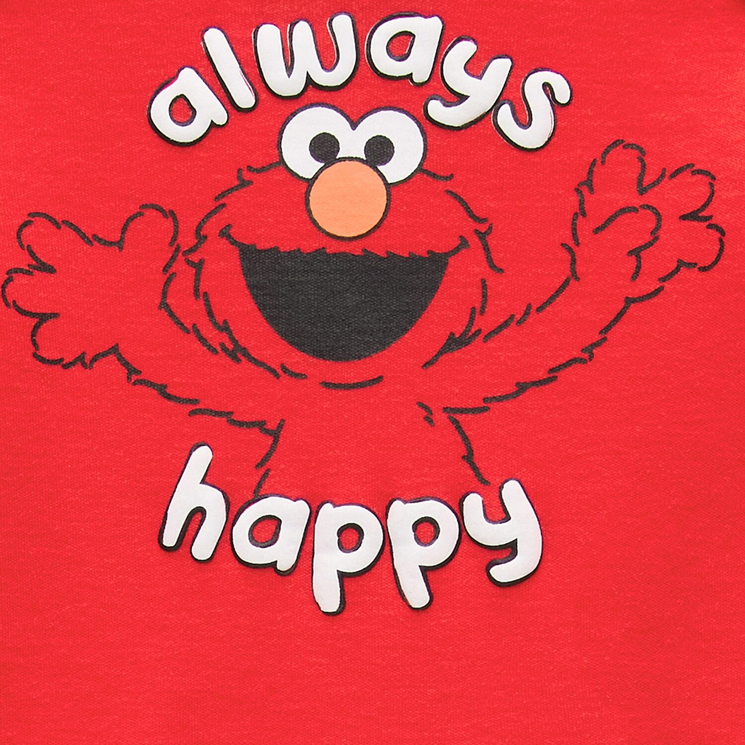 Sesame Elmo Baby Boys Sesame Street Crew Neck Long Sleeve Bodysuit