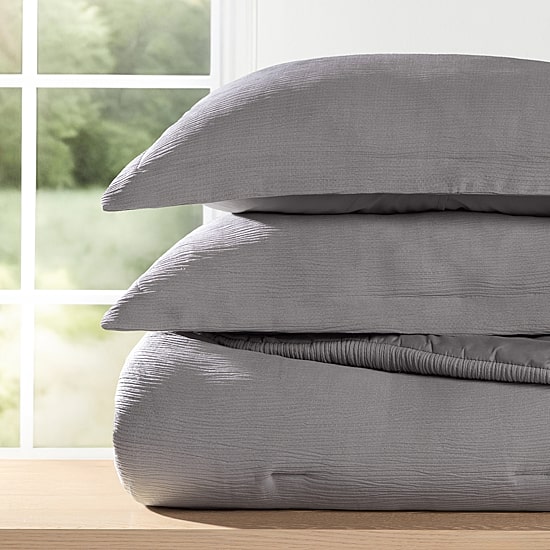 Casual Comfort Textured Cloud Gauze Down Lightweight Comforter Set