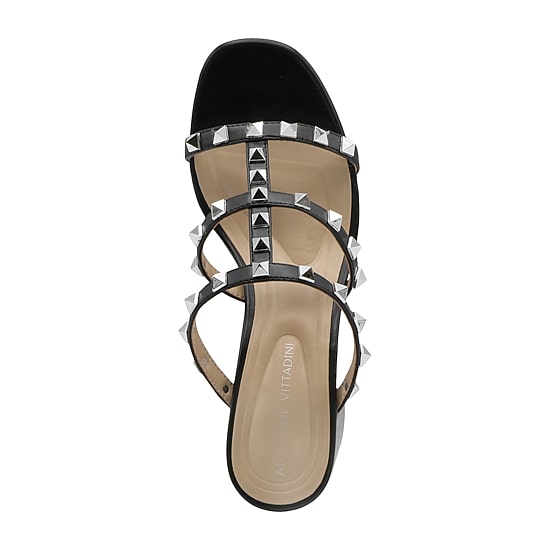 Adrienne Vittadini Womens Block Heel Heeled Sandals