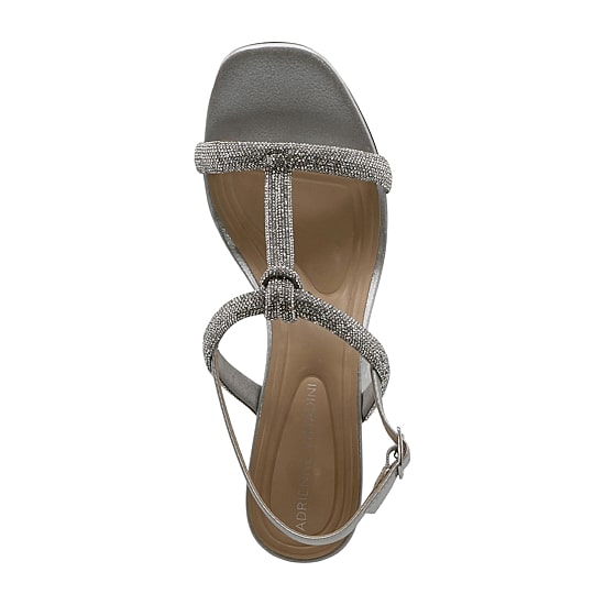 Adrienne Vittadini Womens Jeweled Upper Wedge Sandals