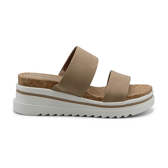 Adrienne Vittadini Womens Cara Wedge Sandals