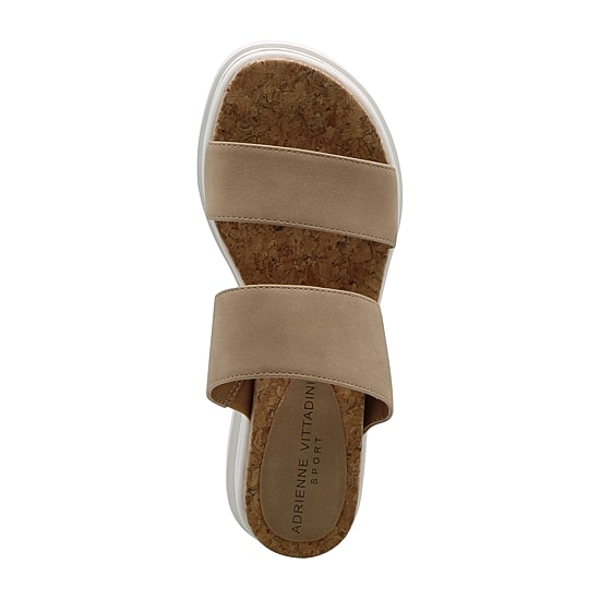 Adrienne Vittadini Womens Cara Wedge Sandals