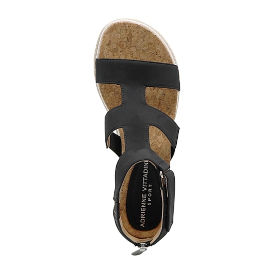 Adrienne Vittadini Womens Carlos Wedge Sandals