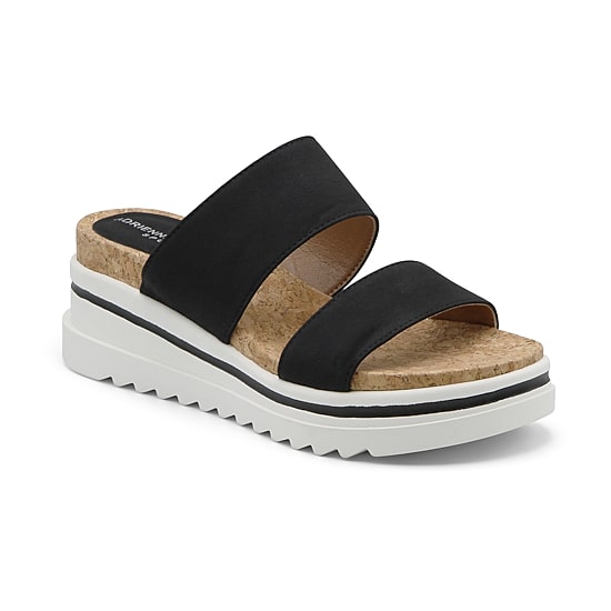 Adrienne Vittadini Womens Cara Wedge Sandals