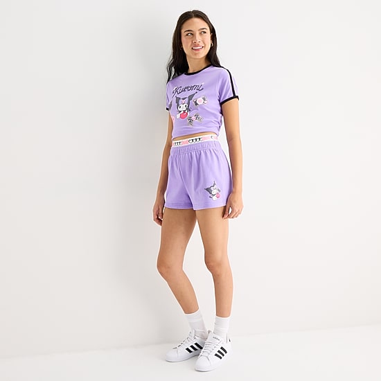 Kuromi Womens Juniors Kuromi Pull-On Short