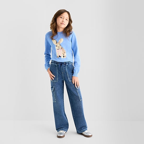 Vanilla Star Big Kid Girls Cargo Jean