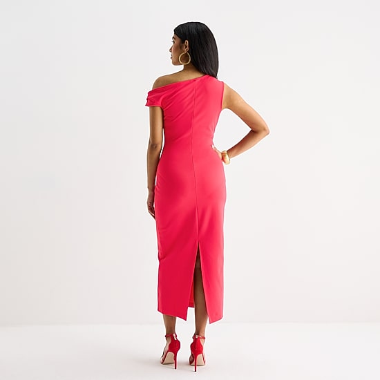 Bold Elements Womens Short Sleeve Midi Bodycon Dress