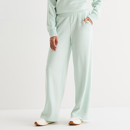 Xersion Scuba Luxe Womens Straight Mid Rise Active Pant
