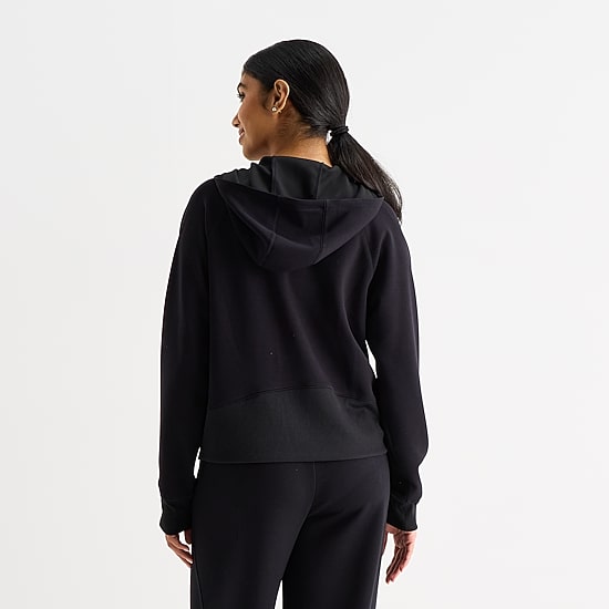 Xersion Scuba Luxe Womens Hooded Half Zip Pullover