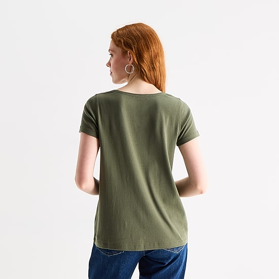 St. John's Bay Womens Easy-on + Easy-off Crew Neck Short Sleeve Adaptive T-Shirt