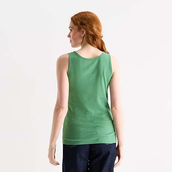 St. John's Bay Womens Scoop Neck Sleeveless Tank Top