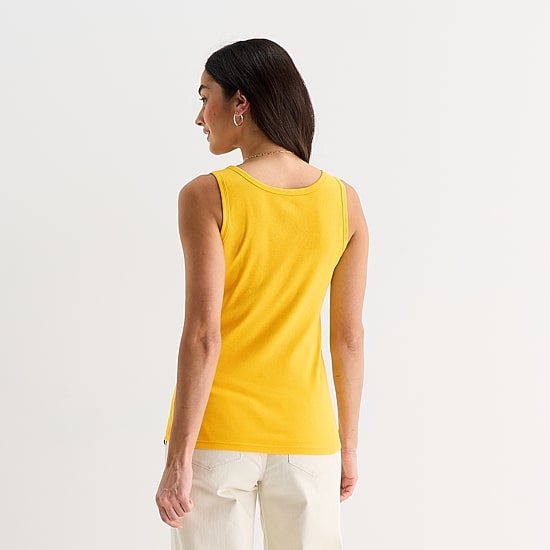 St. John's Bay Womens Scoop Neck Sleeveless Tank Top