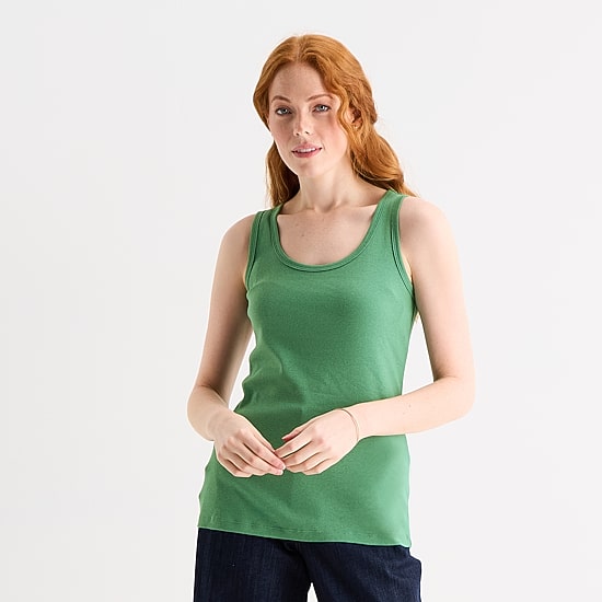 St. John's Bay Womens Scoop Neck Sleeveless Tank Top