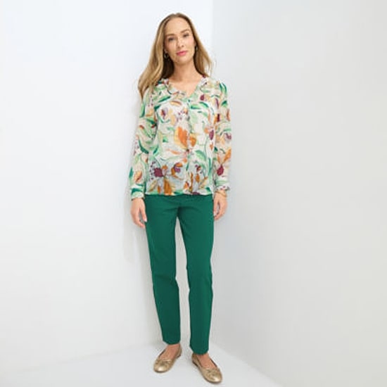 Liz Claiborne Womens Tall V Neck Long Sleeve Blouse