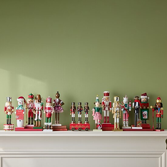 North Pole Trading Co. 14in Travel Gril African American Wood Christmas Nutcracker