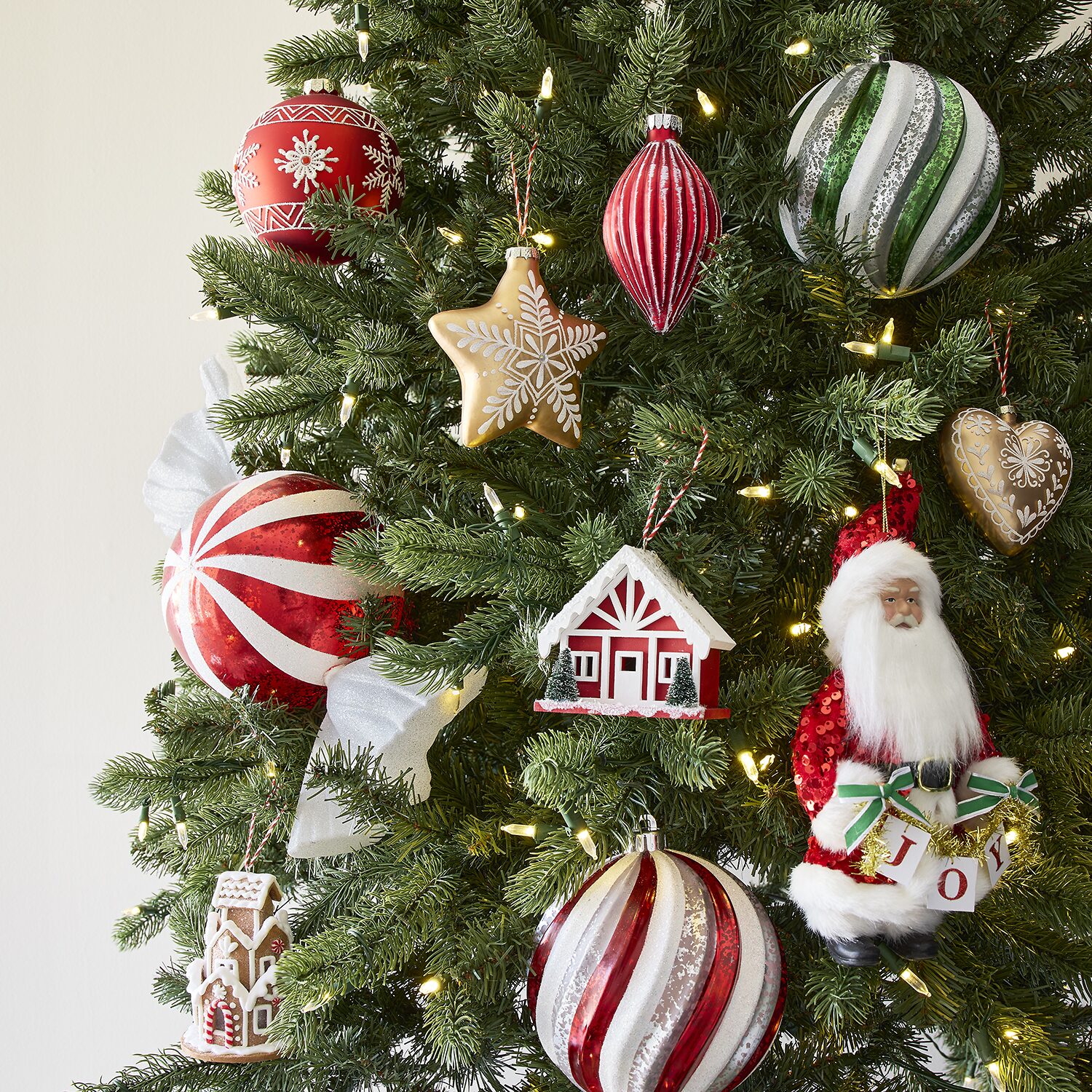 North Pole Trading Co. Oversized Joy Santa Christmas Ornament