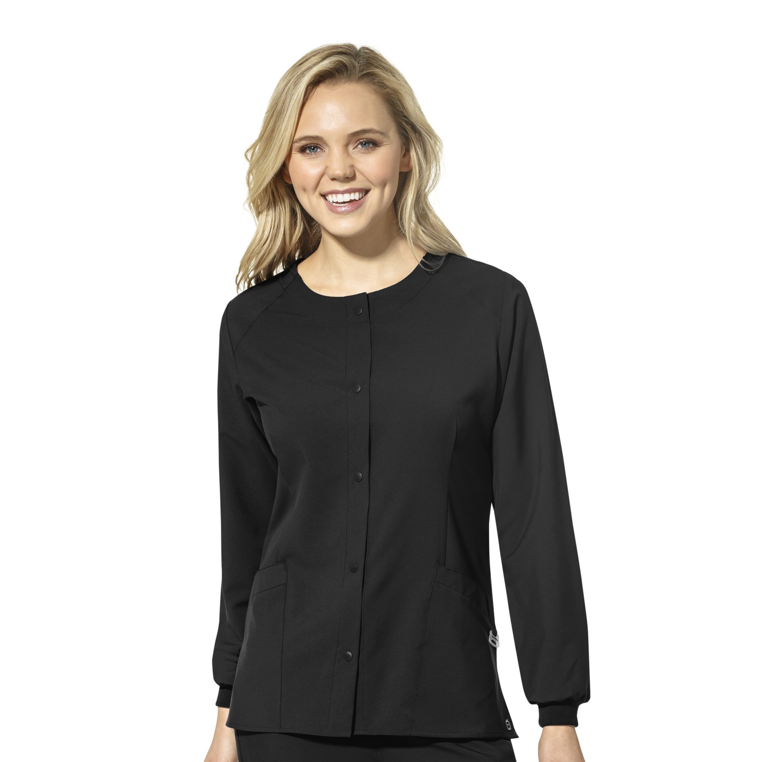 Wink® W123 Crew Neck Warm Up Womens Plus Moisture Wicking Wrinkle Resistant Quick Dry Scrub Jackets