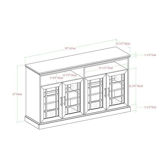 Walker Edison Classic TV Stand