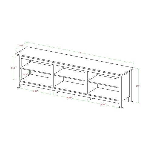 Simple Rustic Wood 70 Inch TV Stand