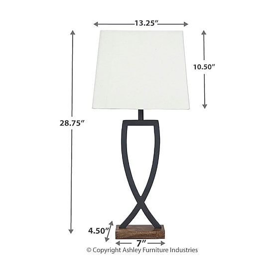 Signature Design by Ashley® Makara 2-pc. Metal Table Lamp