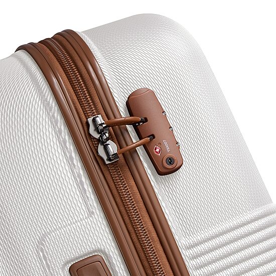 Delsey Paris Flanerie 24 Inch Hardside Checked Spinner Luggage