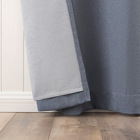 Sun Zero Glynn Magnetic Closure Grommet Top 100% Blackout Set of 2 Curtain Panel