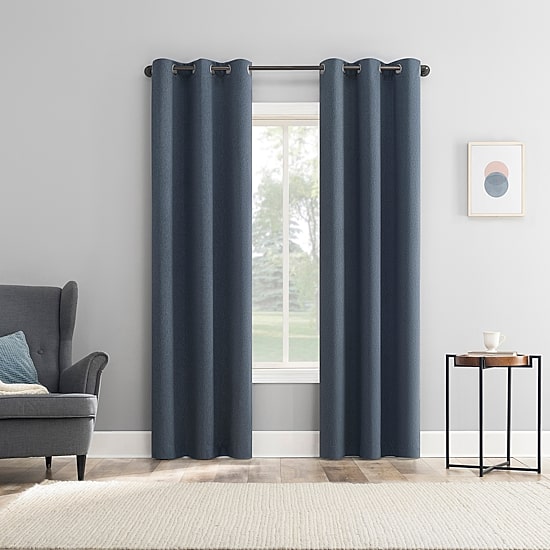 Sun Zero Arbor Print Grommet Top Blackout Set of 4 Curtain Panel