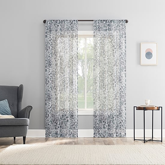 Sun Zero Arbor Print Grommet Top Blackout Set of 4 Curtain Panel