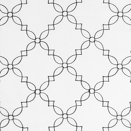 No 918 Harmon Embroidered Grommet Top Light-Filtering Set of 4 Curtain Panel
