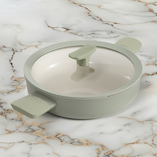 BergHOFF Balance Ceramic 3-qt. Saute Pan with Glass Lid