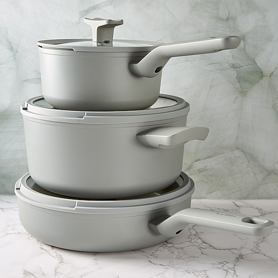 BergHOFF Balance Ceramic 4.6-qt. Stockpot with Glass Lid