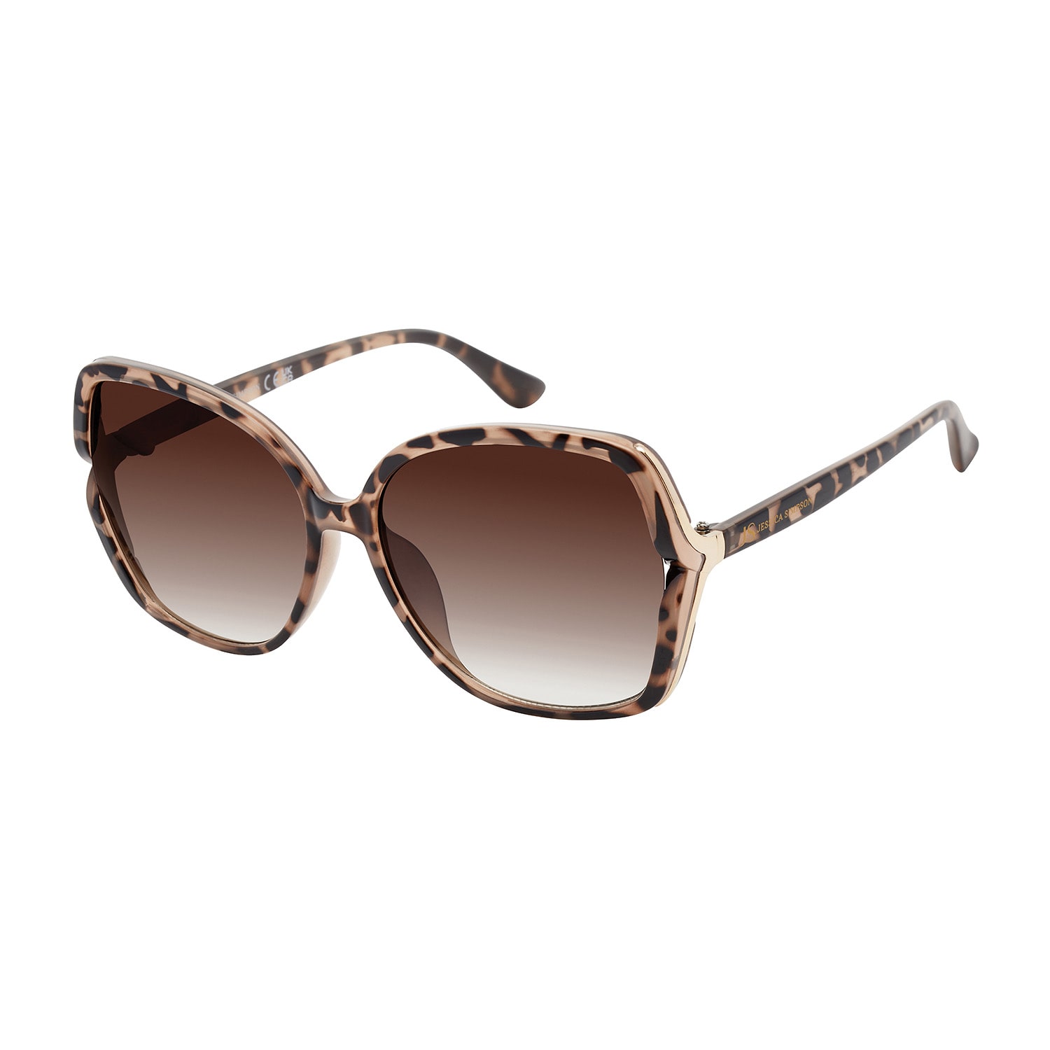JS Jessica Simpson Womens UV PROTECTION Butterfly Sunglasses