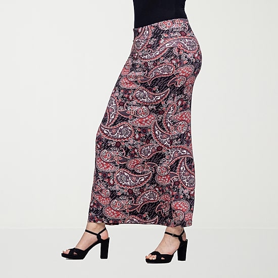 24seven Comfort Apparel Womens Maxi Skirt
