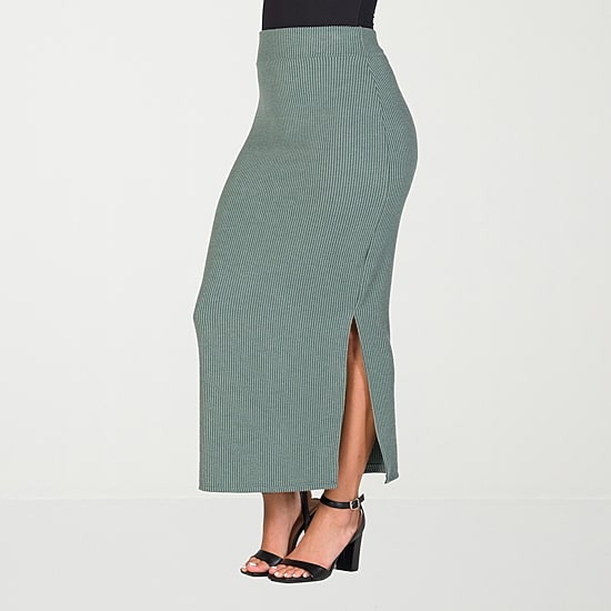 24seven Comfort Apparel Womens Maxi Skirt