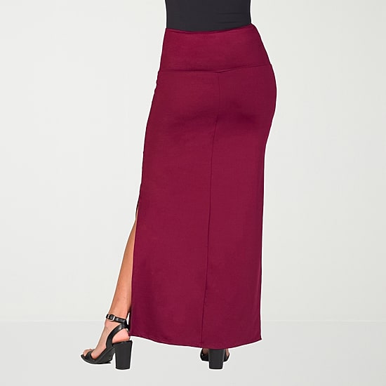 24seven Comfort Apparel Womens Maxi Skirt